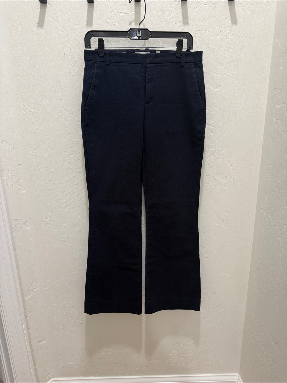 Vince Navy Wide Leg Stretch Trousers Size 4